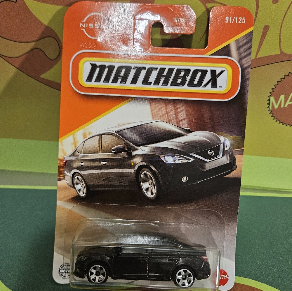 Matchbox Black Nissan Sentra Car